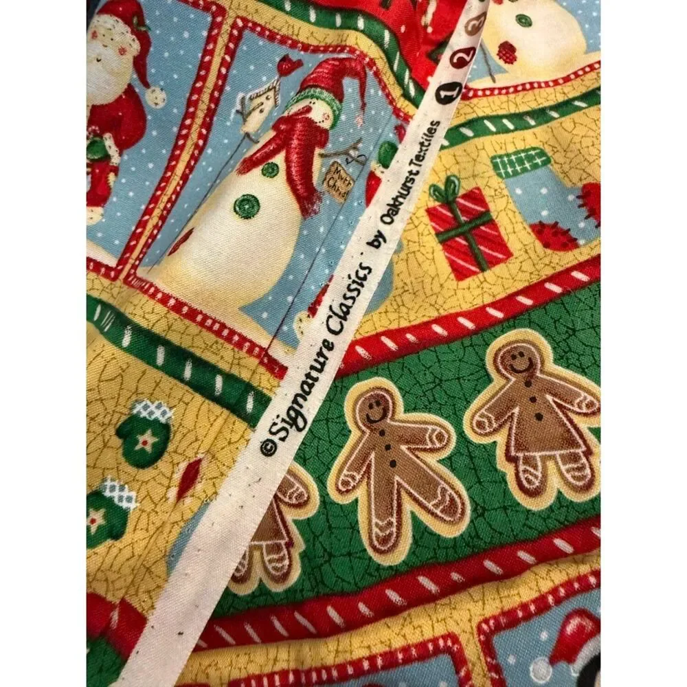 Snowman Christmas fabric material Signature Classics Oakhurst Textiles penguins